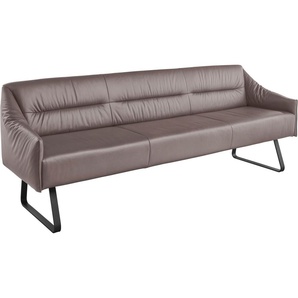 Musterring Essbank JustB! SP500 (1-St), Metallkufe schwarz, verschiedene Farben, Breite 220 oder 250 cm