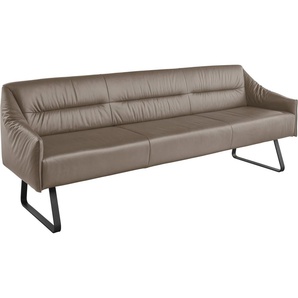 Musterring Essbank JustB! SP500 (1-St), Metallkufe schwarz, verschiedene Farben, Breite 220 oder 250 cm