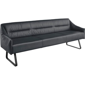 Musterring Essbank JustB! SP500 (1-St), Metallkufe schwarz, verschiedene Farben, Breite 220 oder 250 cm