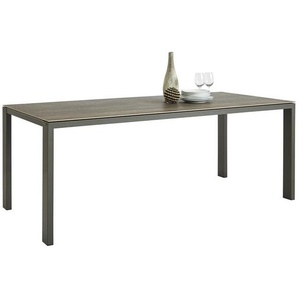Musterring Esstisch Stuhlwerk, Grau, Mooreiche, Metall, Keramik, rechteckig, eckig, 100x77 cm, in verschiedenen Größen erhältlich, Esszimmer, Tische, Esstische, Esstische Keramik