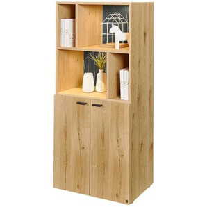 Musterring Highboard  Skaagen ¦ holzfarben ¦ Maße (cm): B: 65 H: 143 T: 41