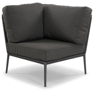 Musterring Ibiza Eckmodul schwarz/grau Aluminium 85x85x75 cm