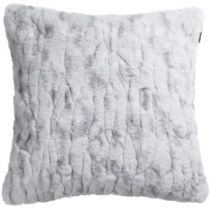 Musterring Kissenhülle Mr-Furry, Grau, Hellgrau, Textil, Uni, 45 cm, hochwertige Qualität, Wohntextilien, Kissen, Kissenbezüge