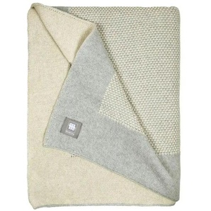 Musterring Plaid ¦ grau ¦ 100% Baumwolle ¦ Maße (cm): B: 130 H: 2