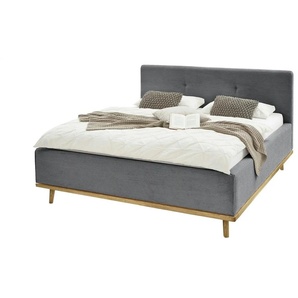 Musterring Polsterbett mit Bettkasten Delphi Cord ¦ grau ¦ Maße (cm): B: 178 H: 118