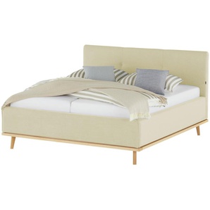 Musterring Polsterbett mit Bettkasten Delphi Variante A ¦ beige ¦ Maße (cm): B: 198 H: 118