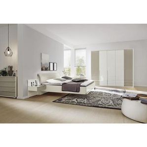 Musterring Schlafzimmer San Diego, Grau, Weiß, Glas, Holzwerkstoff, 180x200 cm, Schlafzimmer, Komplette Schlafzimmer