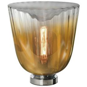 Musterring Tischleuchte Fiori, Gold, Glas, 37 cm, Lampen & Leuchten, Innenbeleuchtung, Tischlampen, Tischlampen