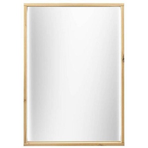 Musterring Wandspiegel, Eiche Bianco, Glas, Eiche, furniert, rechteckig, F, 64x90x6 cm, senkrecht montierbar, Spiegel, Wandspiegel