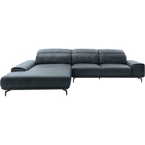 Musterring Wohnlandschaft MR 2490, Fuß schwarz, Sitzhöhe 48cm, wahlweise mit Funktionen, Maße 342x207 cm
