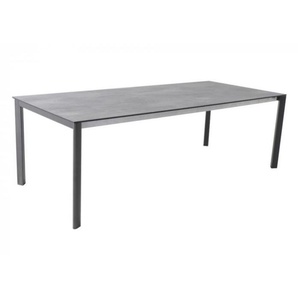 MWH Alutapo Ausziehtisch HPL Zement, 228-295x103cm