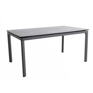 MWH Alutapo Tisch HPL Zement Iron Grey, 160x95cm