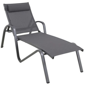 MWH Forios Sonnenliege Aluminium/Textilene Iron grey