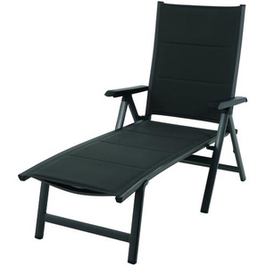 MWH Futosa Gartenliege Aluminium/Textilene klappbar iron grey