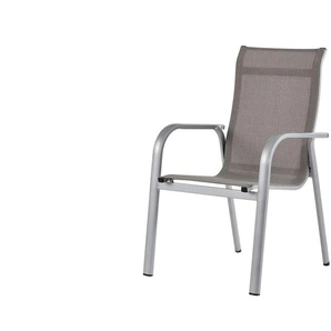 MWH Gartenstuhl Widoo - silber - Materialmix - 61,5 cm - 98 cm - cm 63,0 | Möbel Kraft