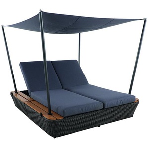 MWH Islo Daybed mit Dach Aluminium/Geflecht Iron grey