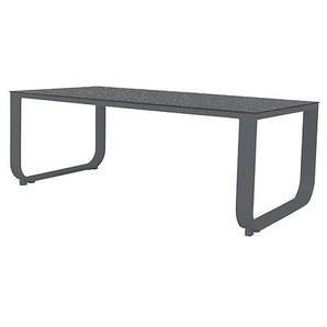 MWH Kaffeetisch-Set Widero (2 Tische) in matt grey - Aluminium/Platte aus Glas mit Granitoptik