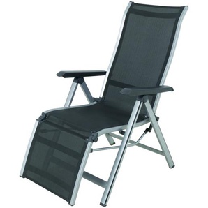 MWH Kedline Relaxsessel Aluminium/Textilene silber/grau