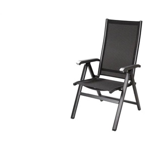 MWH Klappsessel  Amico ¦ grau ¦ Maße (cm): B: 72,5 H: 109 T: 60.5