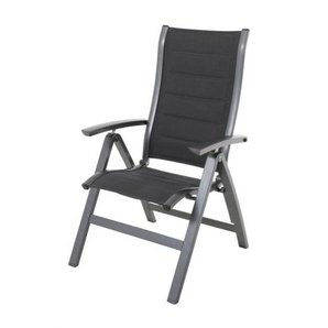 MWH Klappsessel Royal Richmond eisengrau - Alu mit 70%PVC/30%Polyester
