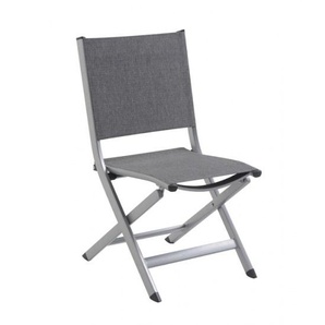 MWH Klappstuhl Solido eisengrau - Alu mit Textilene 55% PVC/25%Polyester/20%PP