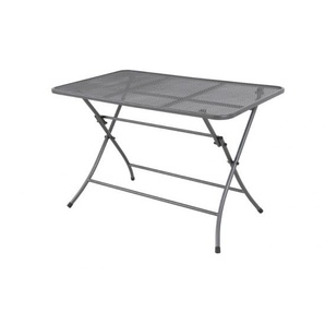 MWH Klapptisch Cafe Latte 110 x 70 cm in eisengrau - Streckmetall thermosint beschichtet