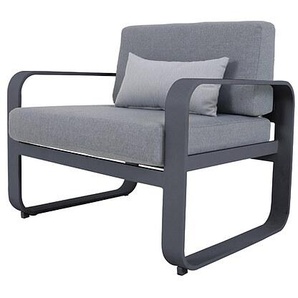 MWH Lounge Sessel Widero in matt grey - Aluminium Auflagen 100% Polyester