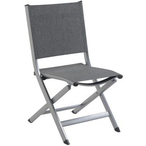 MWH Solido Klappstuhl Aluminium/Textilene Silber