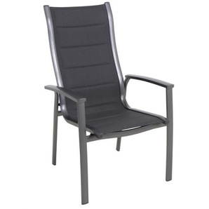 MWH Stapelsessel Royal Richmond eisengrau - Alu mit 70%PVC/30%Polyester