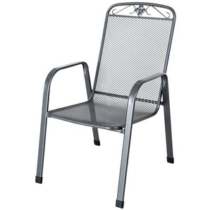 MWH Stapelsessel  Savoy ¦ grau ¦ Maße (cm): B: 57 H: 93 T: 75.0