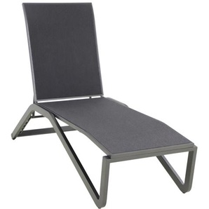 MWH Verona Gartenliege Aluminium/Textilene eisengrau