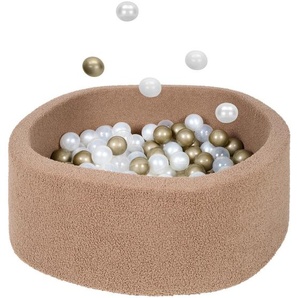 My Baby Lou Bällebad, Gold, Transparent, Perlmutt, Cappuccino, Kunststoff, 30 cm, EN 71, Spielzeug, Kinderspielzeug, Bällebad