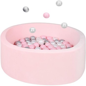 My Baby Lou Bällebad, Silber, Perlmutt, Rosa, Kunststoff, 30 cm, EN 71, Spielzeug, Kinderspielzeug, Bällebad