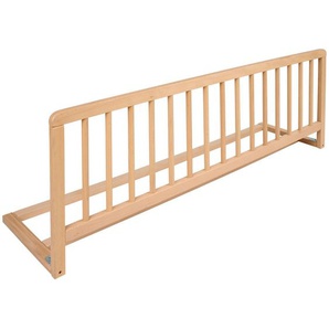 My Baby Lou Bettschutzgitter, Natur, Holz, Buche, vollmassiv, 30x38x118 cm, Kindersicherheit, Schutzgitter
