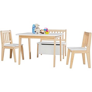 My Baby Lou Kindersitzgruppe David Weiss, Natur, Weiß, Holz, Buche, massiv, Kinder- & Jugendzimmer, Kindermöbel, Kindersitzmöbel & -tische,