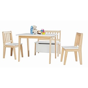My Baby Lou Kindersitzgruppe David Weiss, Natur, Weiß, Holz, Buche, massiv, Kinder- & Jugendzimmer, Kindermöbel, Kindersitzmöbel & -tische,