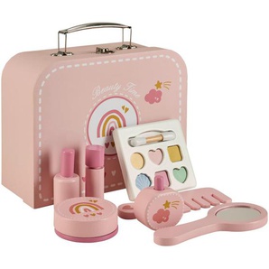 My Baby Lou Spielkoffer Beauty, Mehrfarbig, Rosa, Weiß, Holz, Metall, Kunststoff, Textil, Papier, 13-teilig, Schima, massiv, 9x20.5x22 cm, unisex, EN