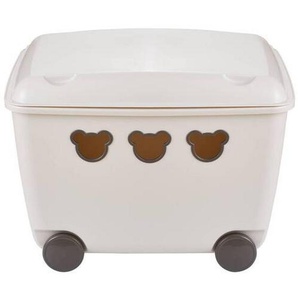 My Baby Lou Spielzeugbox, Beige, Kunststoff, Uni, 1 Fächer, 39.8x37x53.4 cm, Made in Europe, Deckel, Rollen, Deckel abnehmbar, Spielzeug,