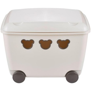 My Baby Lou Spielzeugbox, Beige, Kunststoff, Uni, 1 Fächer, 39.8x37x53.4 cm, Made in Europe, Deckel, Rollen, Deckel abnehmbar, Spielzeug,