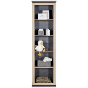 My Baby Lou Standregal Benton , Eiche, Dunkelgrau , Holzwerkstoff , 4 Fächer , 60x209.2x43 cm , stehend , Kinder & Jugendmöbel, Kindermöbel, Kinderregale