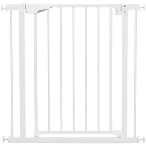 My Baby Lou Türschutzgitter Safety Guard, Weiß, Metall, Kunststoff, 75-82x76 cm, Verlängerung erhältlich, Kindersicherheit, Treppenschutzgitter