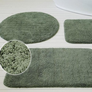 my home Badematte Kian, Höhe 20 mm, fußbodenheizungsgeeignet, Baumwolle, rechteckig, Badvorleger, Badteppich aus Baumwolle, weich, waschbar, saugfähig