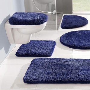 my home Badematte Merida, Badvorleger, Badezimmer Teppich, Höhe 32 mm, rutschhemmend beschichtet, fußbodenheizungsgeeignet, schnell trocknend, strapazierfähig, Kunstfaser, rechteckig, Badteppich, Uni Farben, rechteckig, rund & als 2-tlg. Set erhältlich