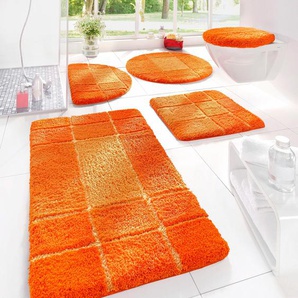 My Home Badmatten-Set für Hänge-WC rot/orange Neu 