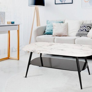 INOSIGN Couchtisch Alannah, Tischplatte in Marmoroptik