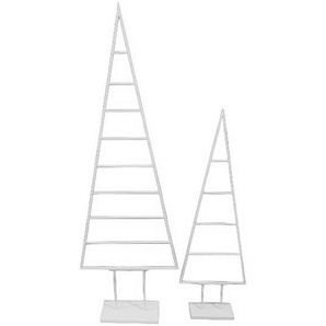 my home Dekobaum Maischa, Weihnachtsdeko aus Metall (Set, 2 St), Weihnachtsbaum zum individuellen Dekorieren