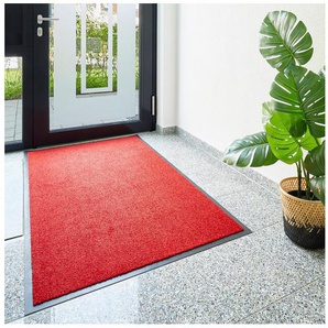 my home Fußmatte Emil, Made in Netherlands, rechteckig, Höhe: 6 mm, Schmutzfangmatte, Uni Farben, rutschhemmend, pflegeleicht