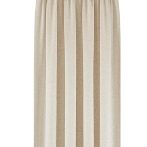 Gardine MY HOME Rudy Gardinen Gr. 245 cm, Kräuselband, 140 cm, beige Kräuselband Gardine Halbtransparent, Leinenlook, Polyester