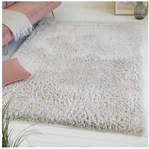 my home Hochflor-Teppich Josetta, rechteckig, Höhe: 50 mm, Langflor, Shaggy, dichter weicher Hochflor, uni farben, Wohnzimmer