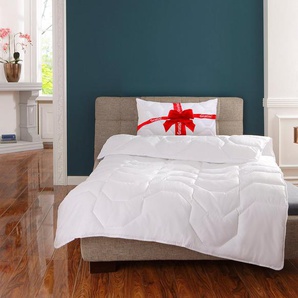 my home Microfaserbettdecke Corella, Bettdecke 135x200 cm, 155x220 cm, Kissen 40x80 cm, Füllung: 100% Polyester, Bezug: 100% Polyester, Bettdecken, Sommer, Winter, 4 Jahreszeiten, Decke mit Gratiskissen